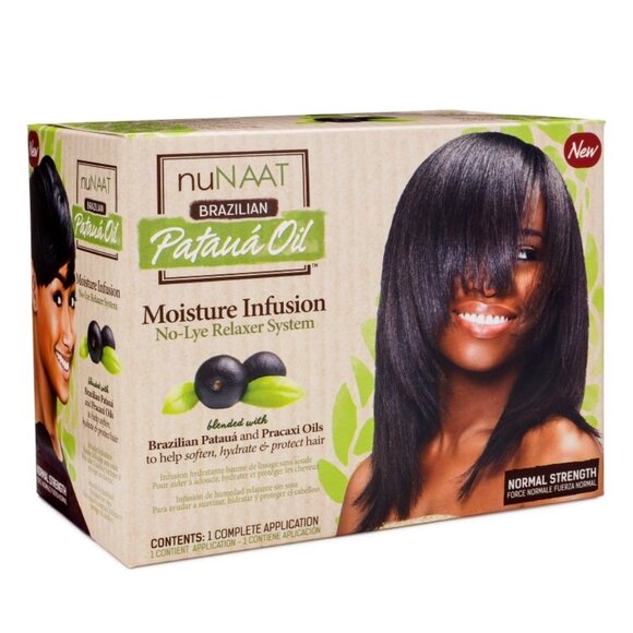 2X nuNAAT Brazilian Pataua Oil Moisture Infusion No-Lye Relaxer Normal Strength - Picture 1 of 4